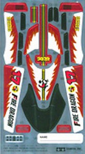 TAMIYA 1/32 迷你四驅車 貼紙 FIRE DR